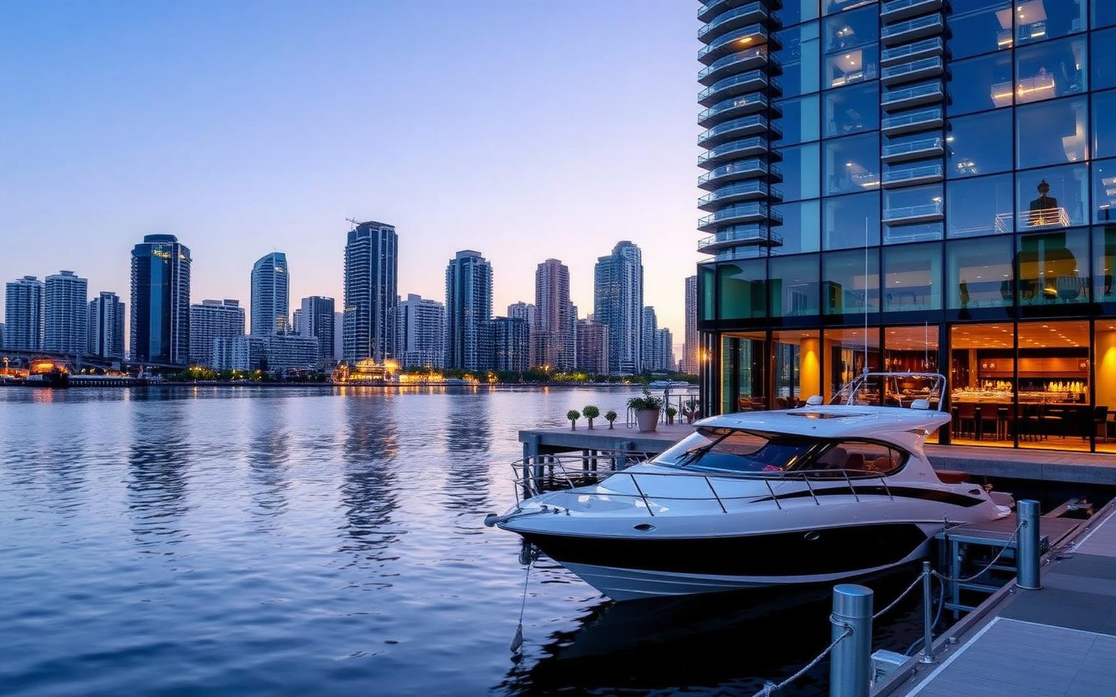 Glass Dining & Lounge Bar — waterfront dining at Surfers Paradise